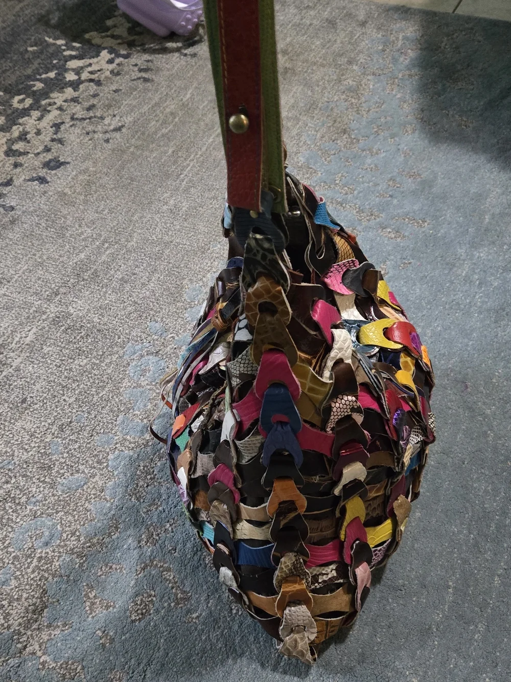 Jesslyn Blade Multicolor Patchwork Leather Hobo Bag